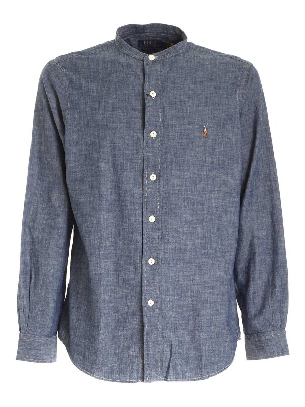 POLO RALPH LAUREN: シャツ - シャツ - ブルー