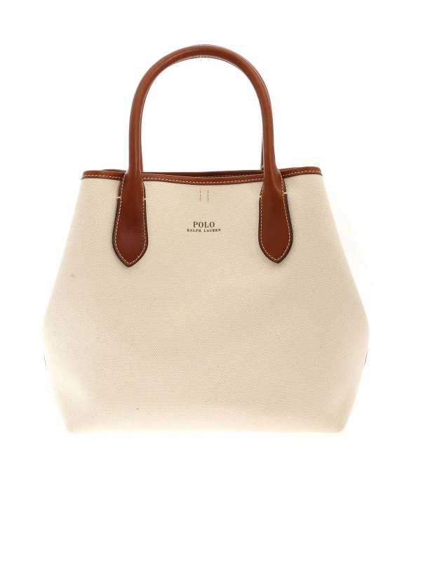 POLO RALPH LAUREN: Handtaschen - Shopper - Weiß