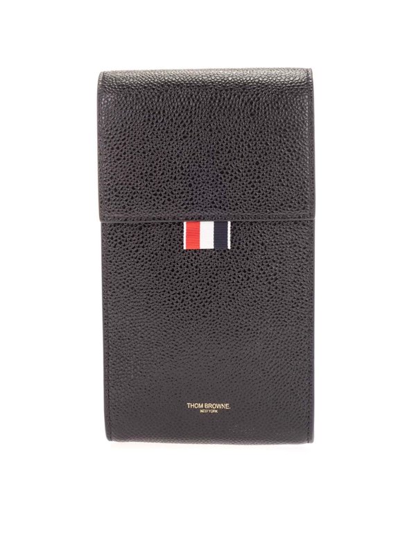 THOM BROWNE: Cases & Covers - Phone holder in black