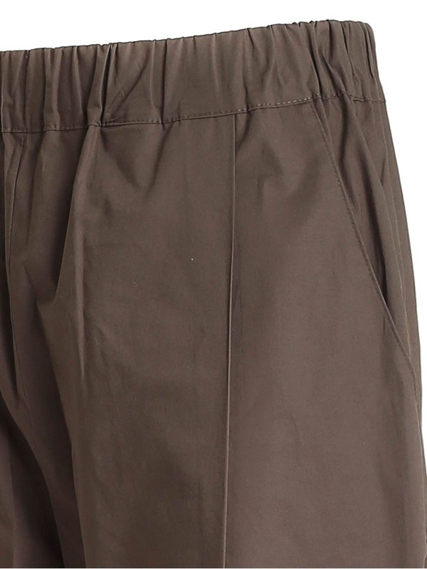 iKRIX LANEUS: casual trousers - Tucks cotton pants in Military green