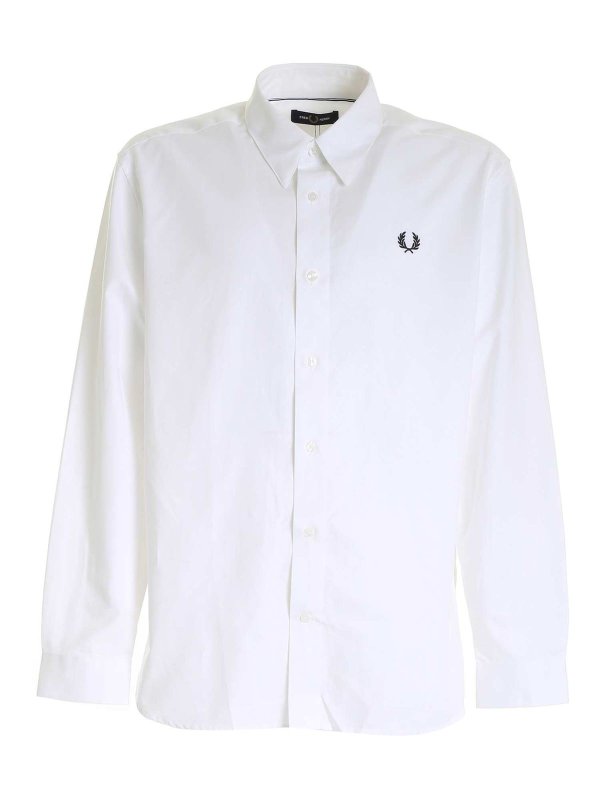 FRED PERRY: Hemden - Hemd - Weiß