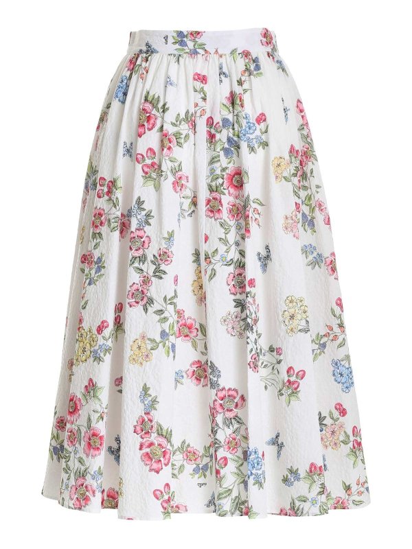 Vivetta: Long skirts online - Flower print skirt