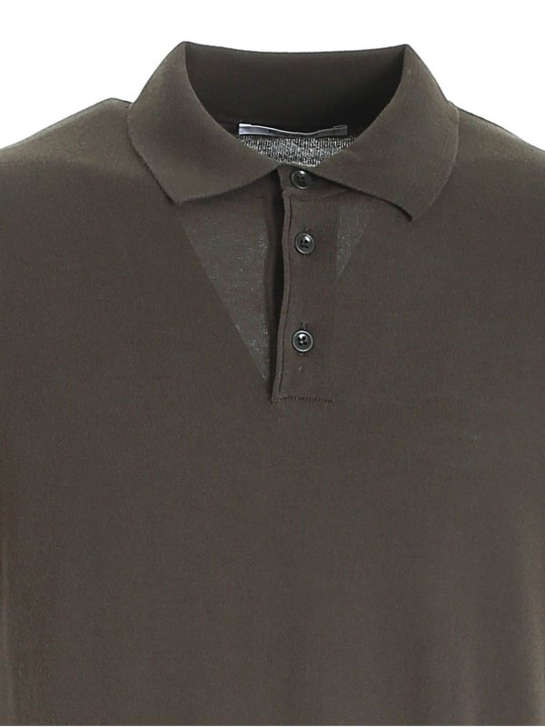 iKRIX Kangra Cashmere: polo shirts - Side vents polo shirt in green