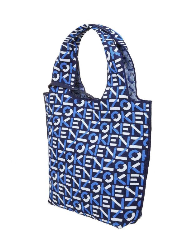 iKRIX KENZO: totes bags - Monogram bag in blue