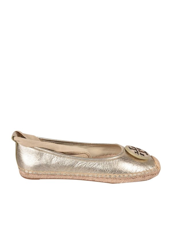 TORY BURCH: espadrilles - Minnie espadrilles in Spark Gold color