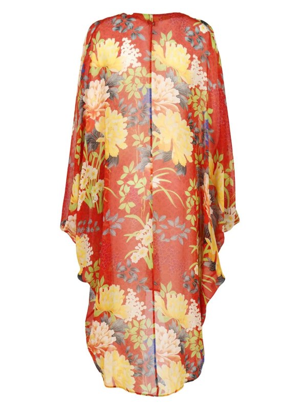ETRO: abiti al ginocchio online - Caftano stampa floreale multicolor