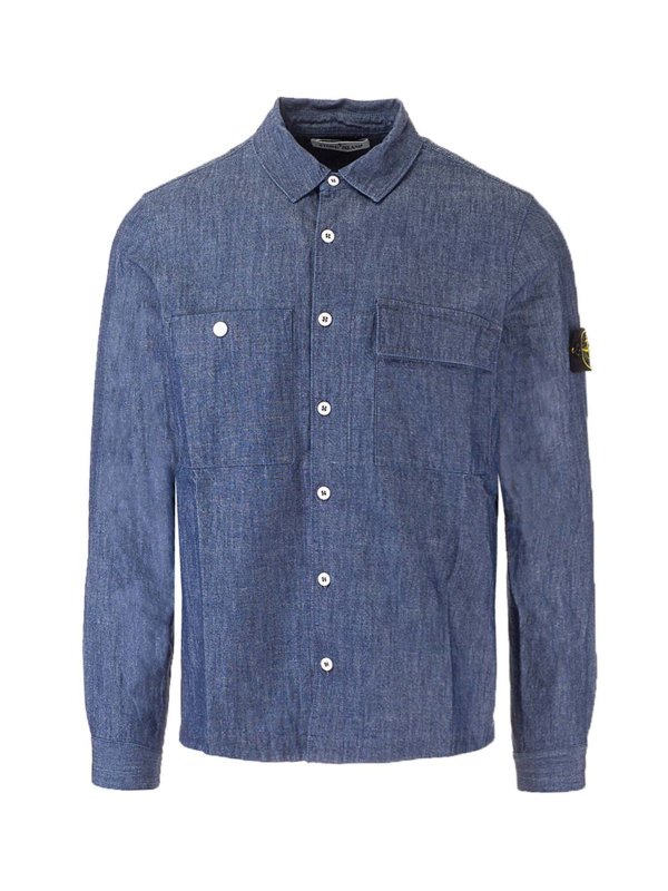 STONE ISLAND: Hemden - Hemd - Blau