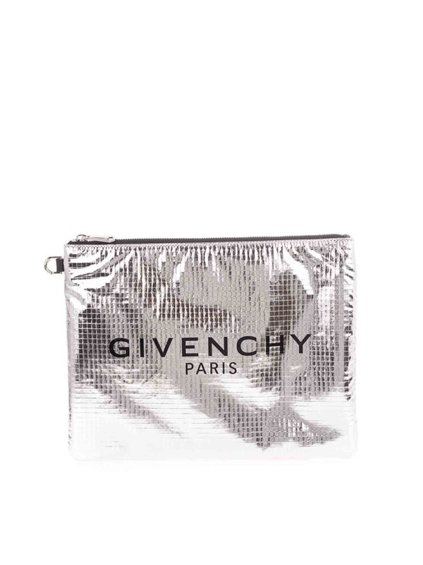 GIVENCHY: クラッチバッグ - クラッチバッグ - 銀