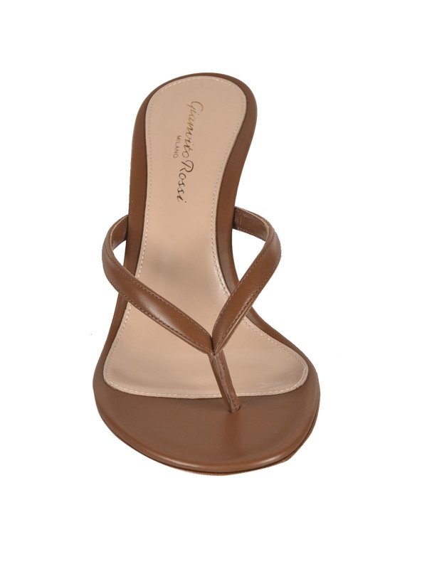 Gianvito Rossi Calypso sandals in tan color