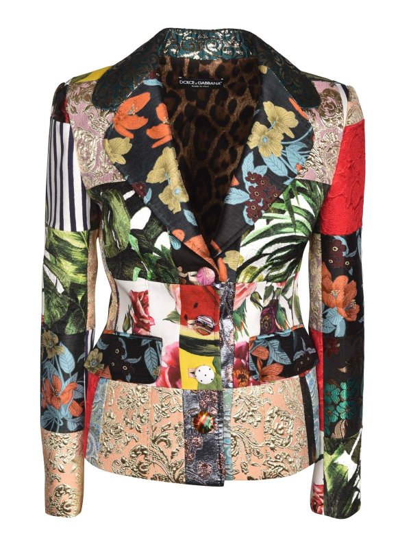 DOLCE & GABBANA: blazers - Patchwork blazer