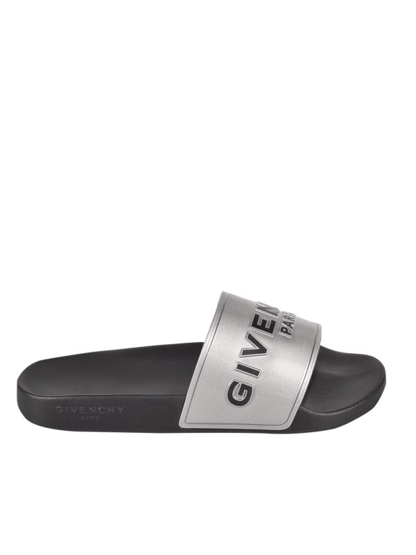 GIVENCHY: Chanclas de playa - Chanclas - Plata