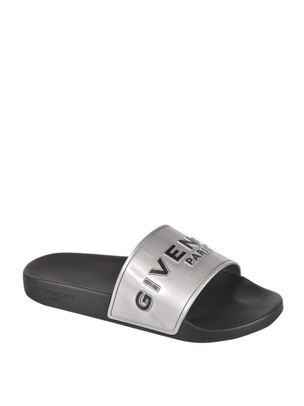GIVENCHY: Chanclas de playa online - Chanclas - Plata