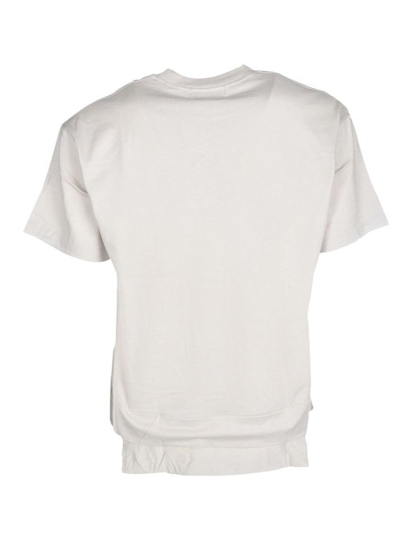 AMBUSH: t-shirts online - Contrasting logo T-shirt in beige