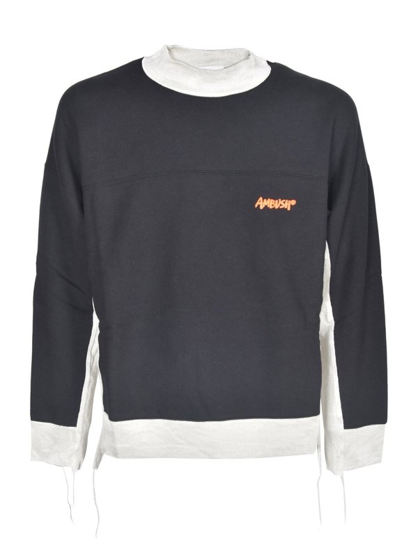 AMBUSH: Sweatshirts & Sweaters - Branded sweatshirt in blue and grey