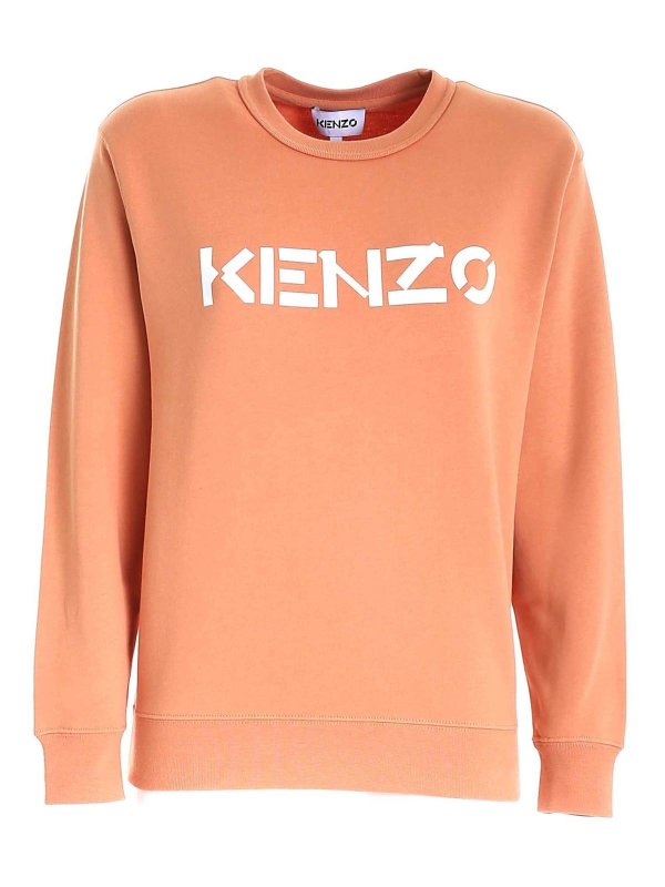 KENZO: Sweatshirts & Sweaters - Kenzo logo sweatshirt in orange