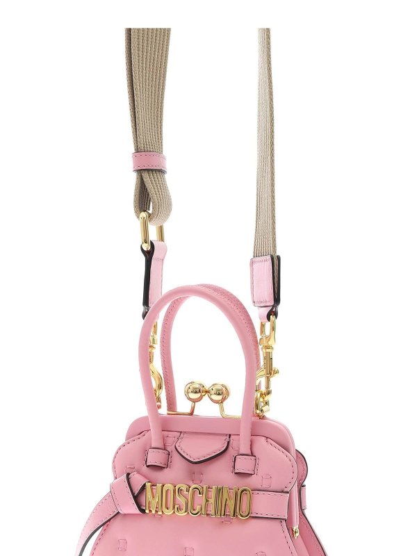 The Best Shops MOSCHINO: cross body bags - Inside Out Quilting handbag in pink