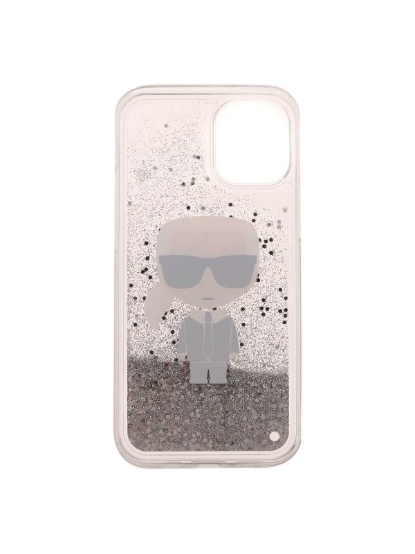 KARL LAGERFELD: custodie e cover online - Cover Iphone 12 Mini K/Ikonic trasparente