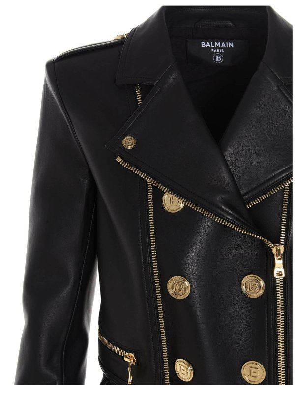iKRIX Balmain: Lederjacken - Lederjacke - Schwarz