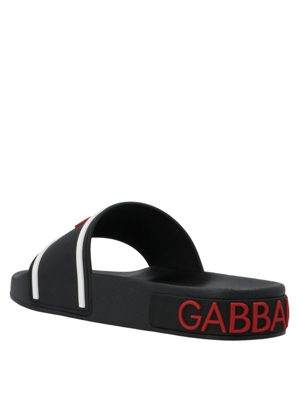 DOLCE & GABBANA: ビーチサンダル online - ビーチサンダル - 黒