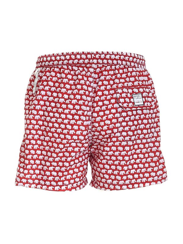 FEDELI: Shorts de bain online - Short De Bain - Rouge