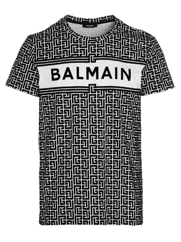 Balmain: T-shirts - T-Shirt - Schwarz