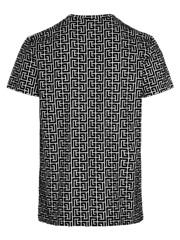 Balmain: T-shirts online - T-Shirt - Schwarz