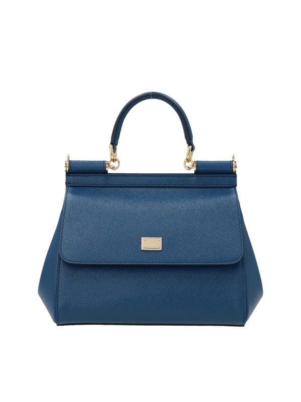 DOLCE & GABBANA: shopper - Borsa Sicily blu