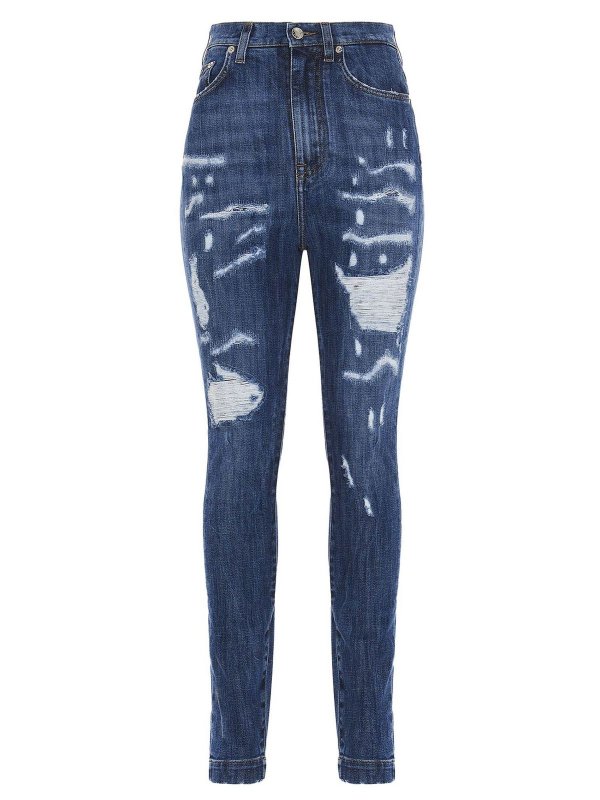 DOLCE & GABBANA: Jeans - Jeans - Blau