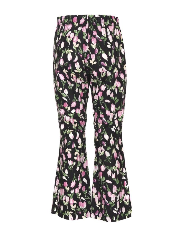 Marni: casual trousers online - Floral printed flared pants