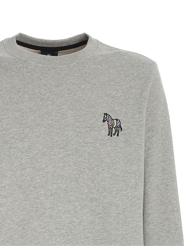 iKRIX PAUL SMITH: Felpe e maglie - Felpa grigia con ricamo zebra