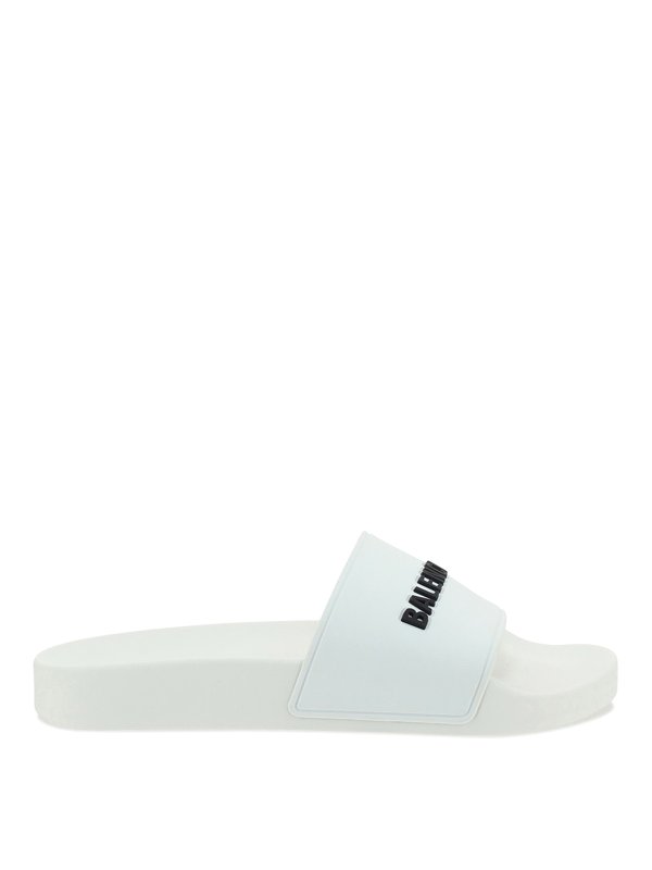 BALENCIAGA: Chanclas de playa - Chanclas - Blanco
