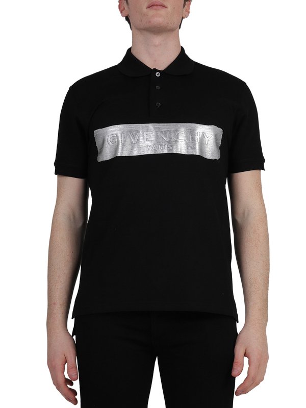 Givenchy 黒ポロシャツ Givenchy ロゴ ポロシャツ | ブラック | FARFETCH JP