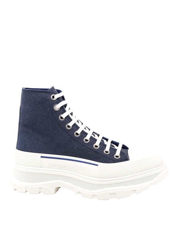 ALEXANDER MCQUEEN: trainers - Tread slick hi-top sneakers