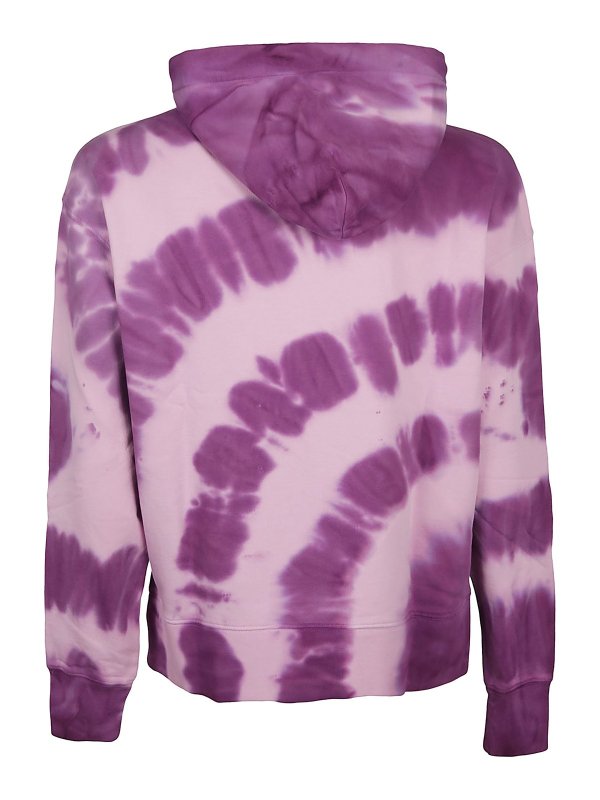 m.s.g.m.: Sweatshirts & Sweaters online - Tie-dye logo embroidery hoodie