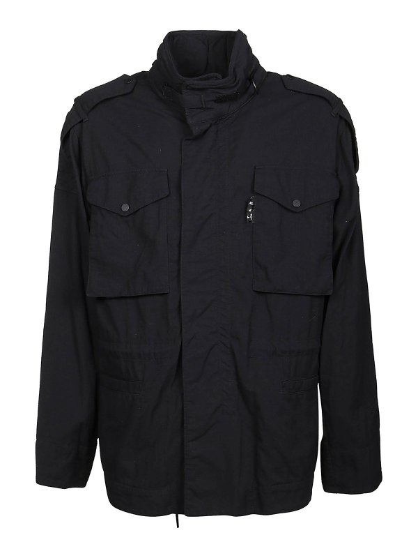 OFF-WHITE: カジュアルジャケット - カジュアルジャケット - 黒