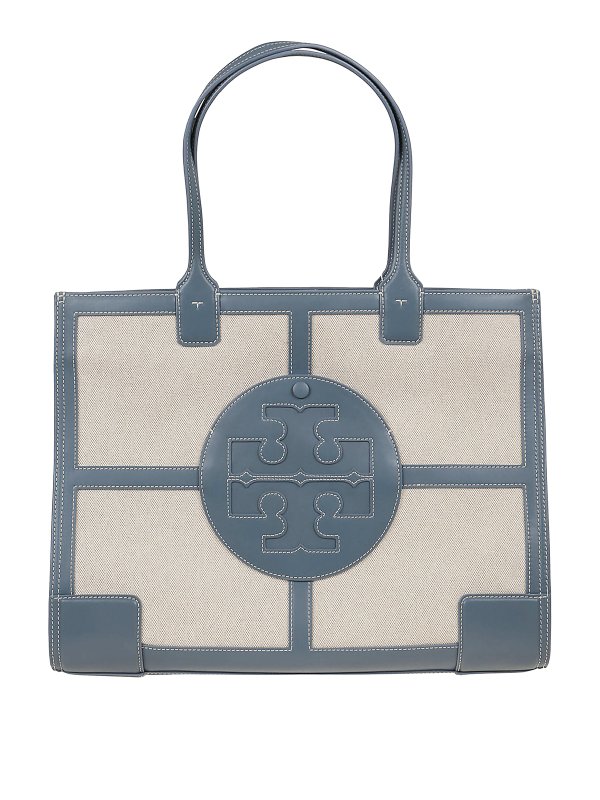 TORY BURCH: totes bags - Ella canvas quadrant tote