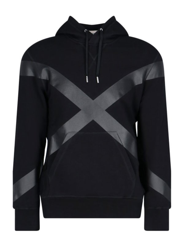 パーカー・フーディ Alexander Mcqueen Black Cotton Hoodie Alexander McQueen Black cotton hoodie | TheDoubleF