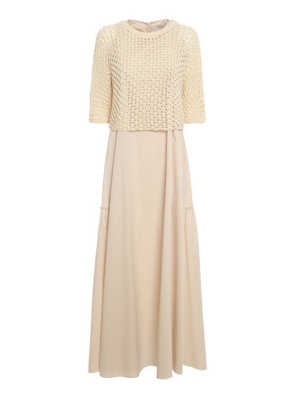 PESERICO: マキシドレス - マキシドレス - クリーム