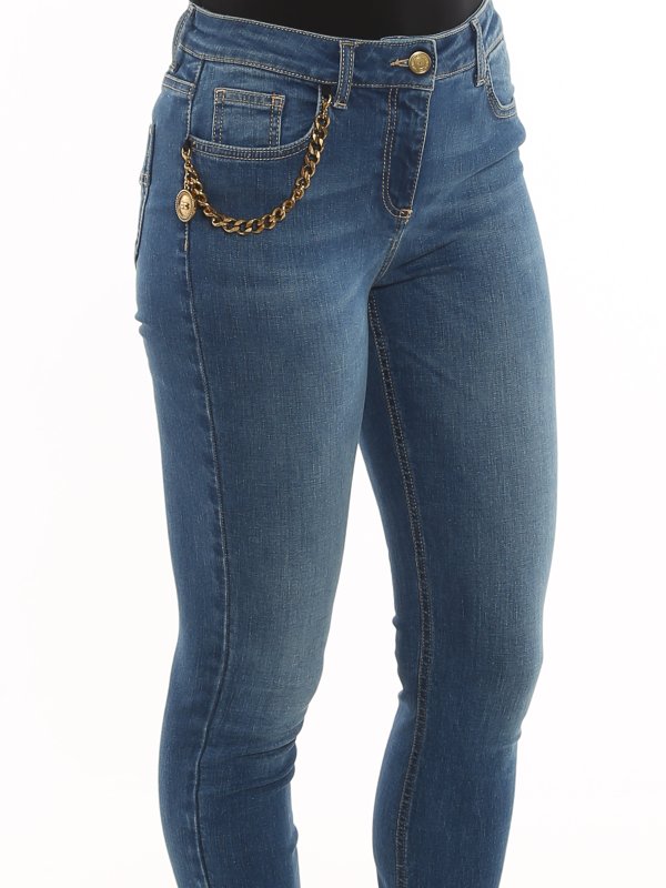 ELISABETTA FRANCHI buy online Jeans skinny con catena