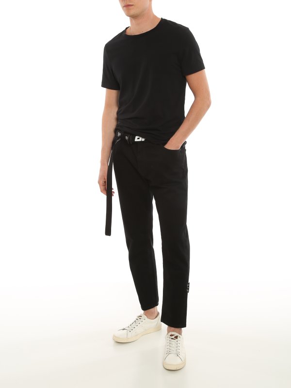 Vaqueros Rectos - Negro shop online: OFF-WHITE