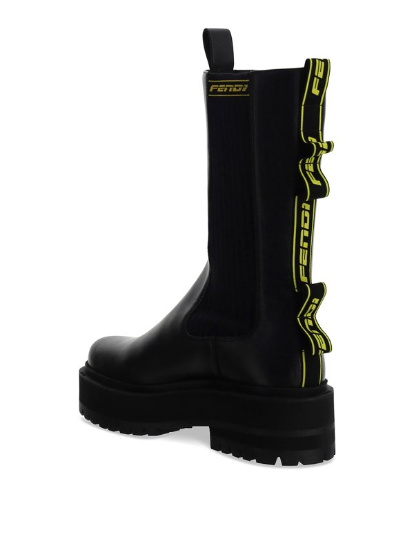 Fendi Leather biker boots - Black - Women|8T8068AD84F1C2Z