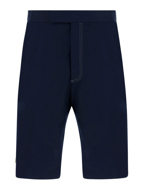 THOM BROWNE: Trousers Shorts - Cotton blend chino shorts