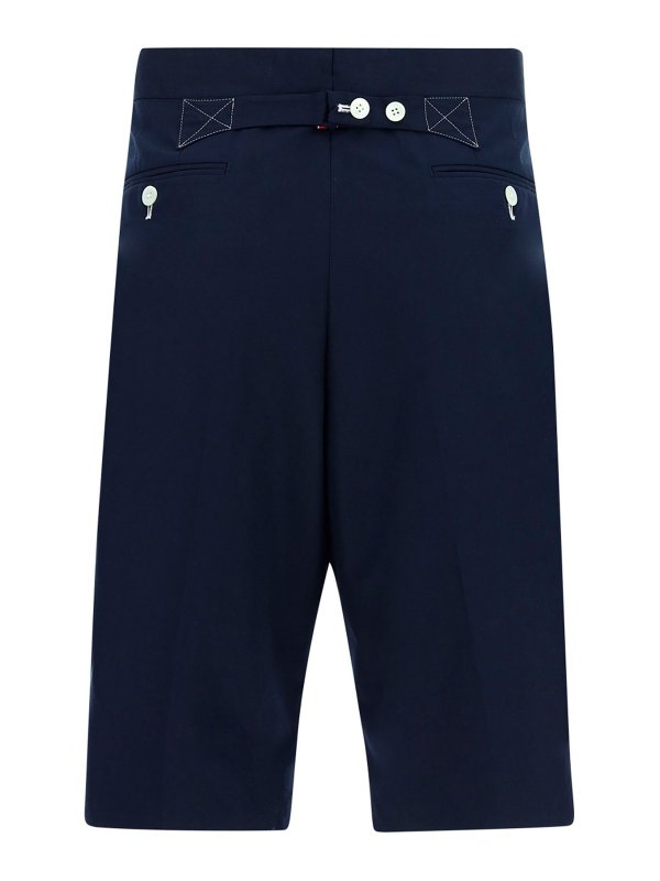 THOM BROWNE: Trousers Shorts online - Cotton blend chino shorts
