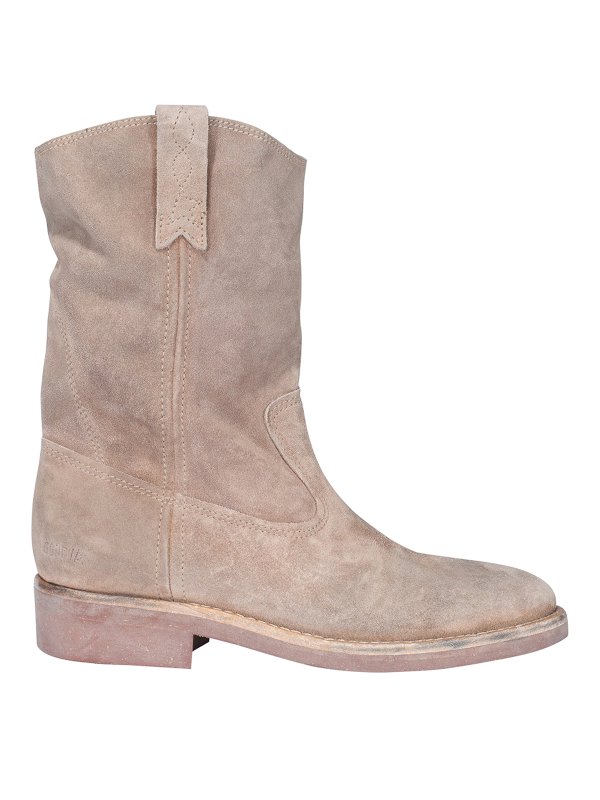 GOLDEN GOOSE: boots - Suede biker boots