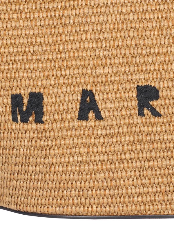 Borsa Tropicalia piccola in raffia e pelle shop online: Marni