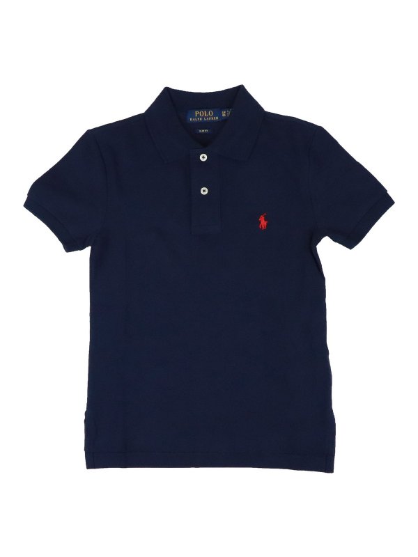 POLO RALPH LAUREN: Polos  - Polo - Bleu Foncé