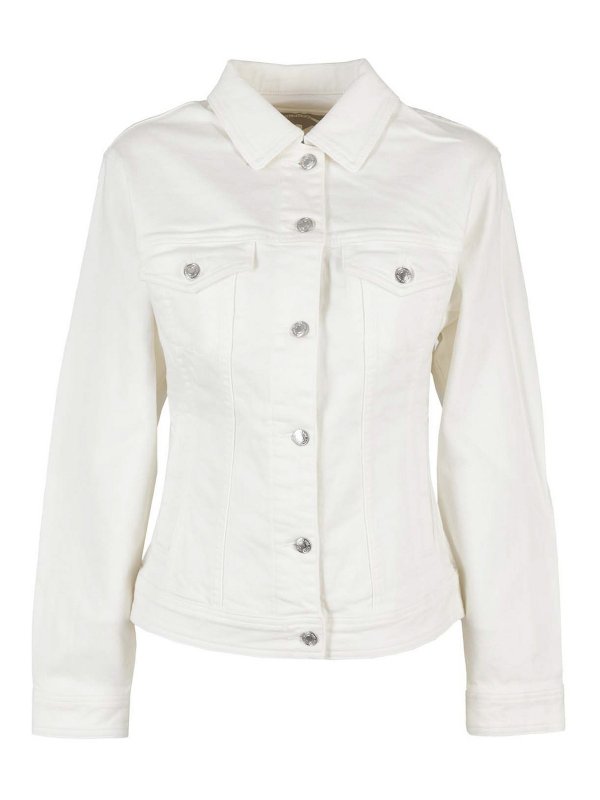 MICHAEL KORS: denim jacket - White denim jacket