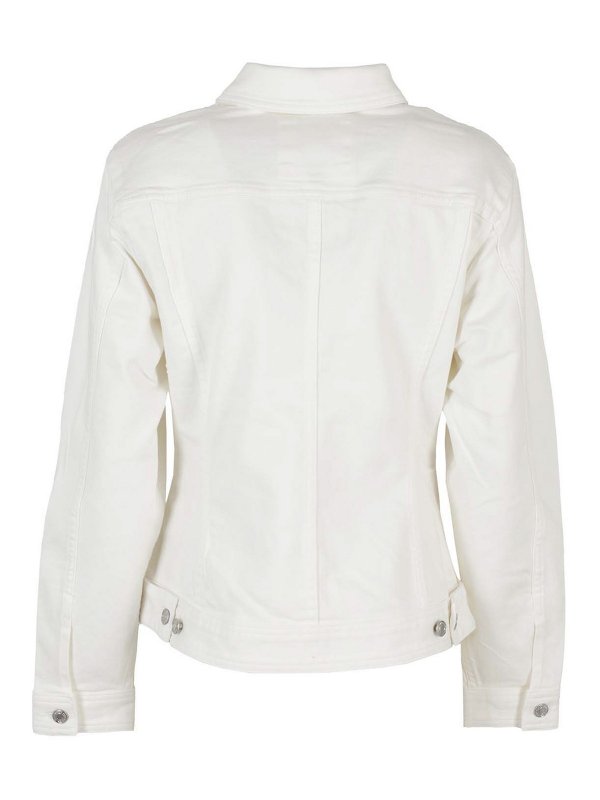 MICHAEL KORS: denim jacket online - White denim jacket