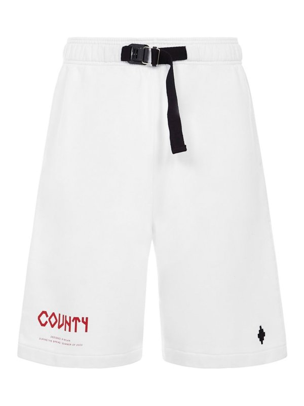 Marcelo Burlon: Hosen Shorts - Shorts - Weiß