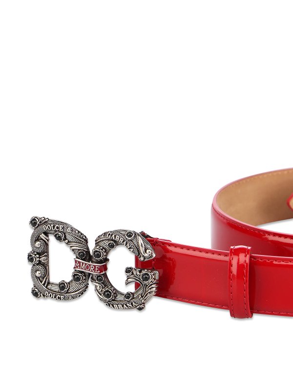 Dolce & Gabbana DG Amore buckle belt - Red|BE1335AW08089613